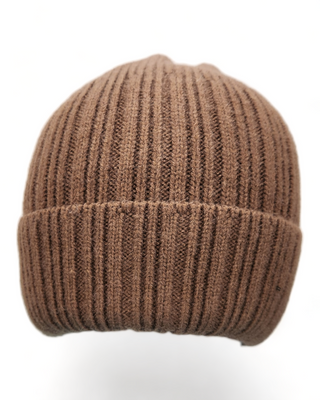 Brown knit hat