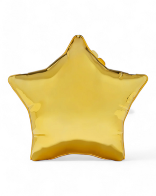 Star-shaped balloon acrylic handbag with a glossy finish