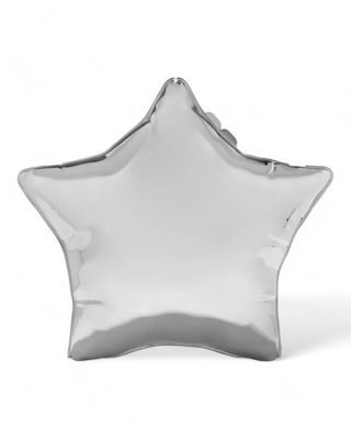 Star-shaped balloon acrylic handbag with a glossy finish