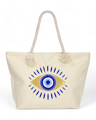 Evil Eye Beach Bag