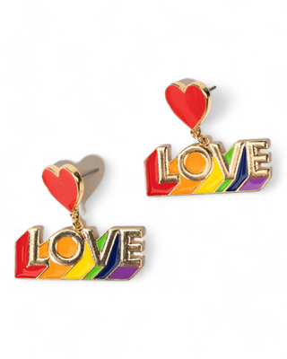 Heart Love Rainbow Earrings