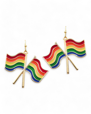 Rainbow Flag Earrings