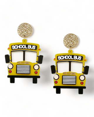 School Bus Earrings