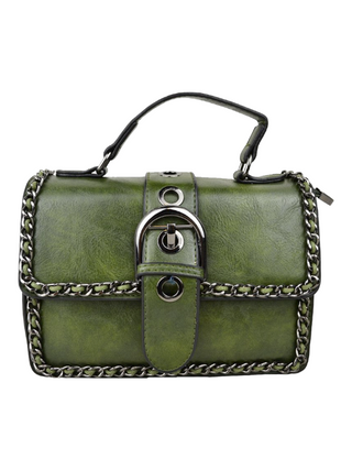 Satchel with Chain Detail