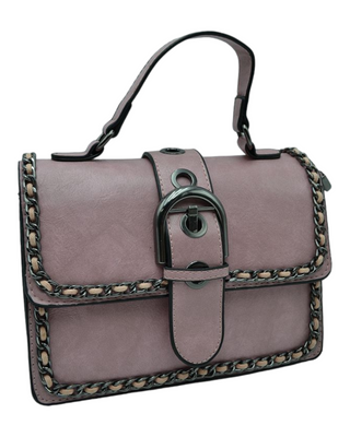 Satchel with Chain Detail