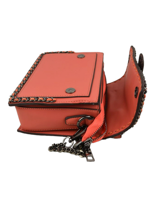 Satchel with Chain Detail